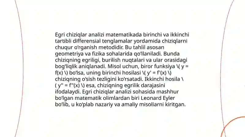 Ikkinchisi tartibli egri chiziqlar 4