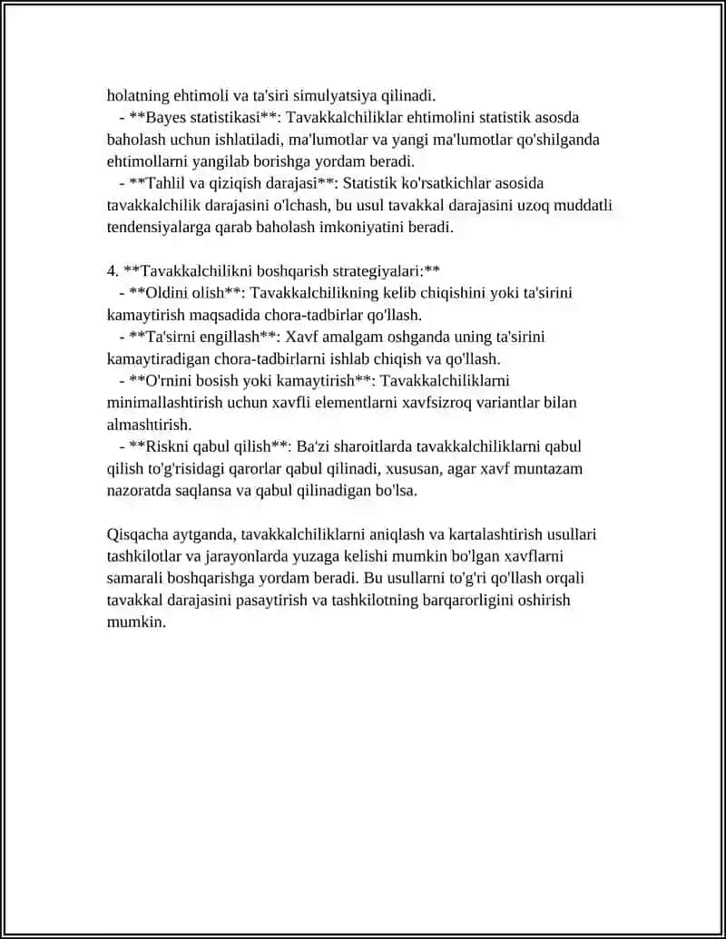 TAVAKKALCHILIKNI O'LCHASH VA UNI PASAYTIRISH YO'LLARI 4
