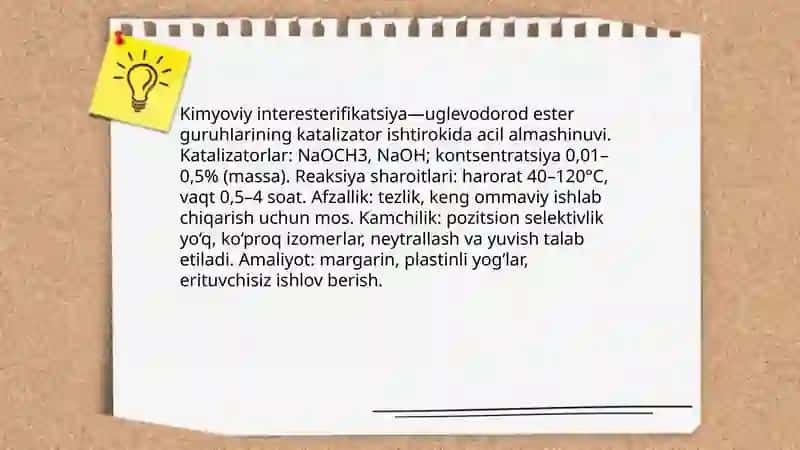 Yoglarning oraliq almashinuvi 4