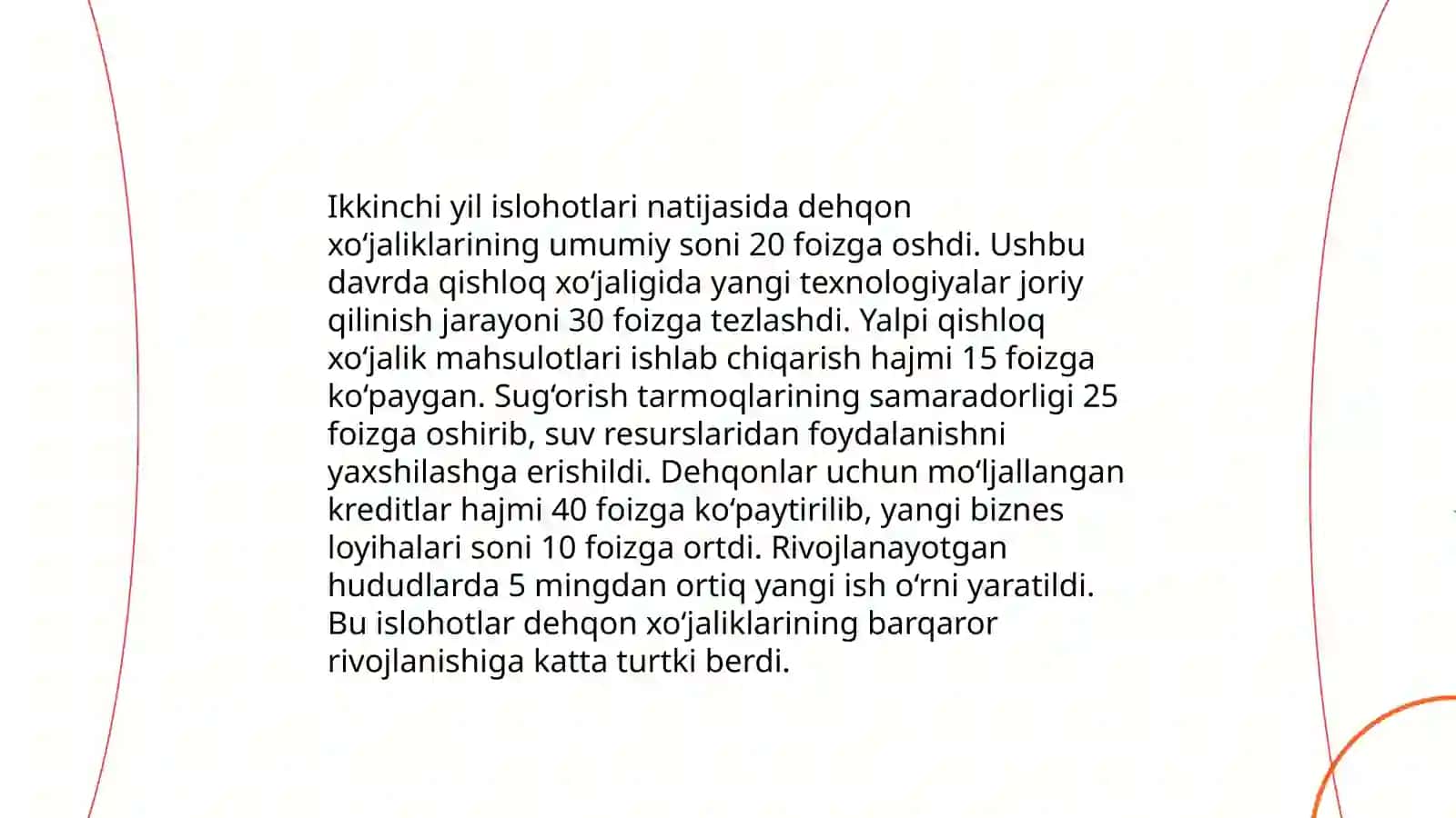 Mustaqillik yillarida qishloq xo‘jaligi va sanoat sohasidagi o‘zgarishlar 4