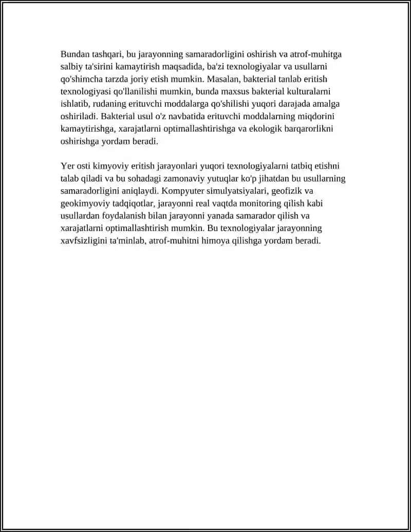 MISNI YER OSTI –KIMYOVIY VA BAKTERIAL- KIMYOVIY TANLAB ERITISH 4