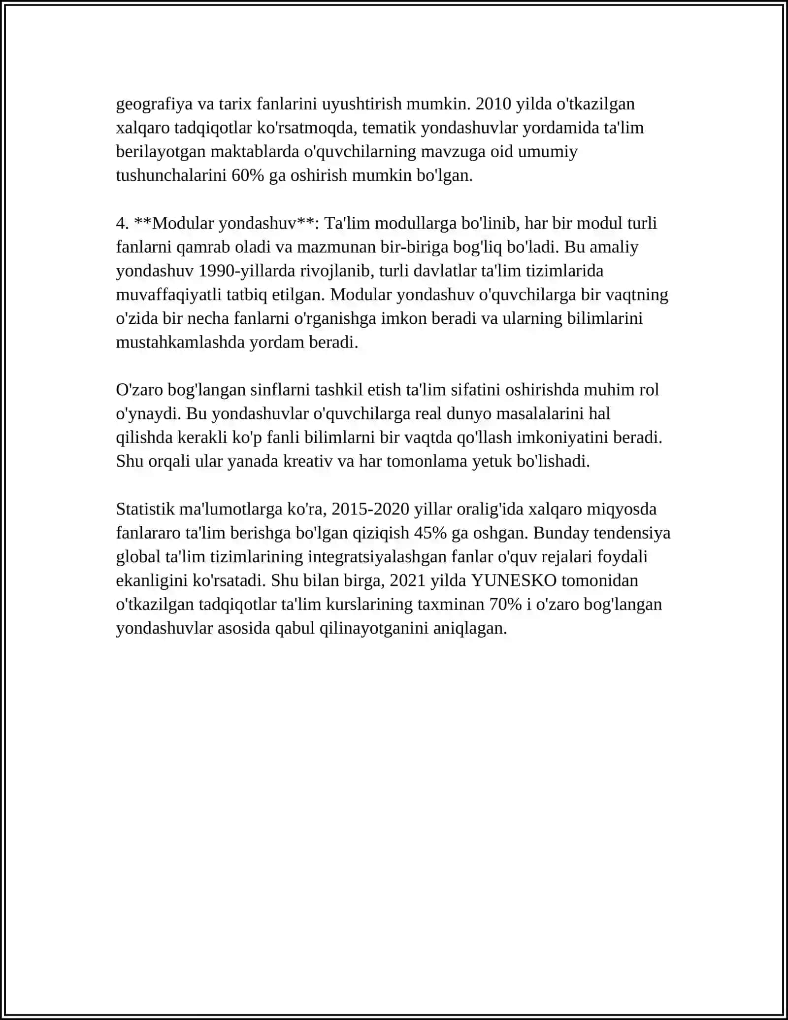O'ZARO BOG'LANGAN SINFLARNI TASHKIL ETISH 4