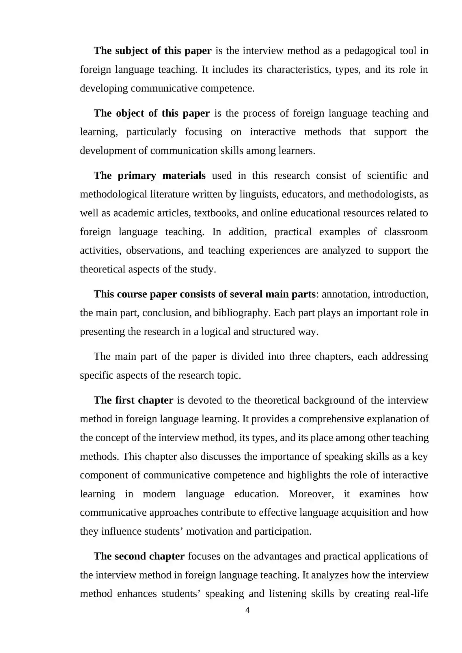 Advantages of interview methods in foreign language learning 4