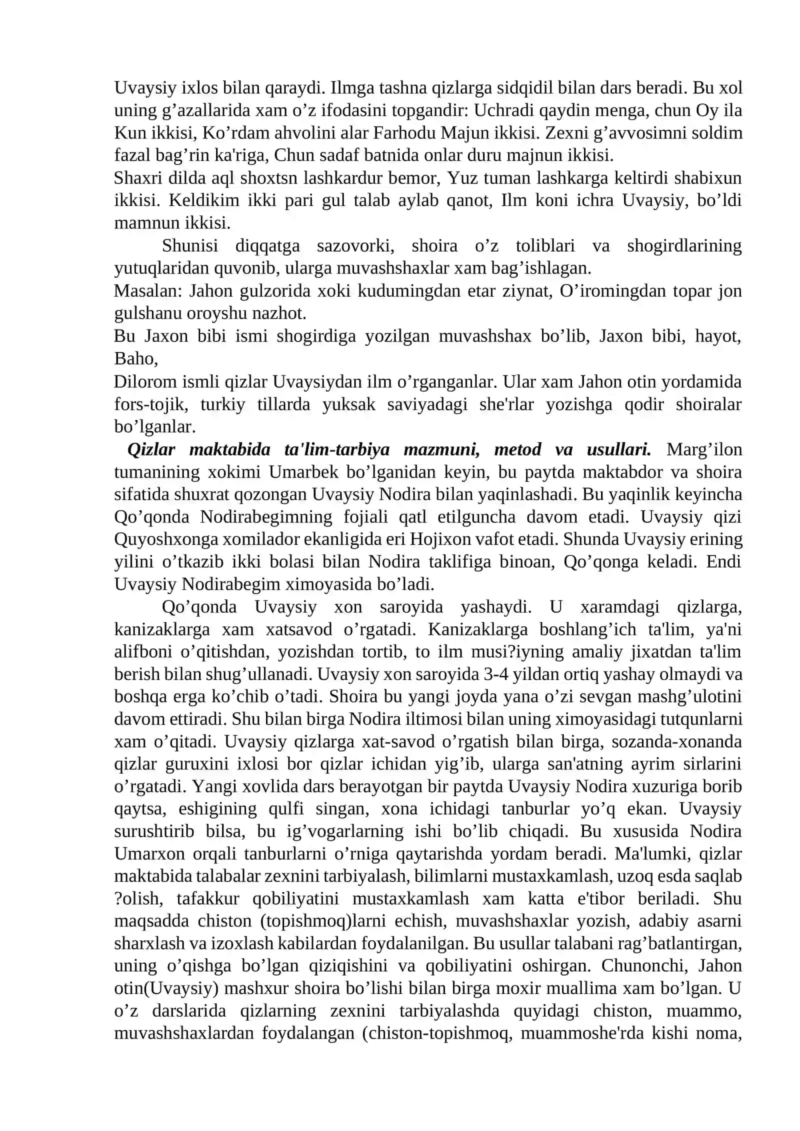 XVII asrdan XX asrning birinchi yarmigacha boshlang’ich sinflarda ta’lim-tarbiya va pedagogik fikrlar rivoji 4