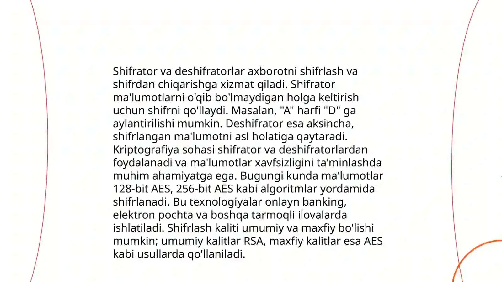 Shifrator va deshifratorni sxema orqali ishlash prinsipini o‘rganish 4