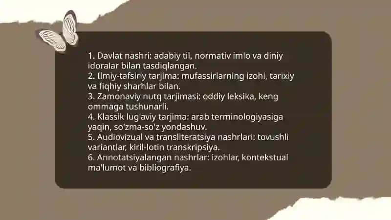 Qur'onning o'zbek tiliga tarjima qilish jarayoni 4
