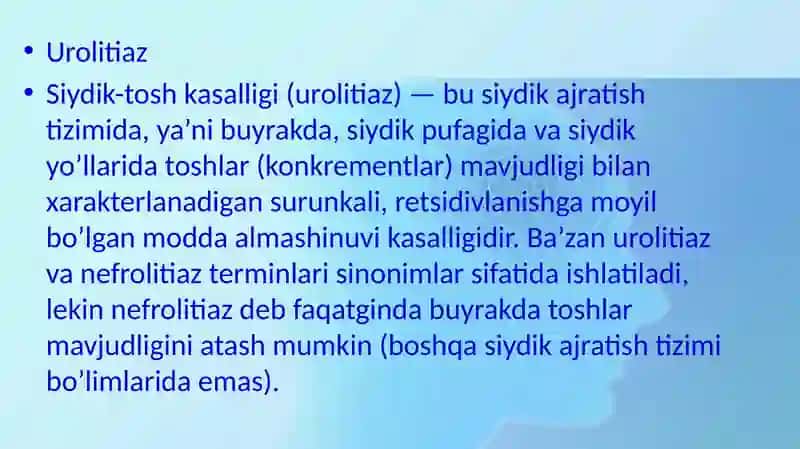 BUYRAKLARDA URAT TOSHLARINING HOSIL BO’LISHI VA DAVOLASH YO’LLARI 4