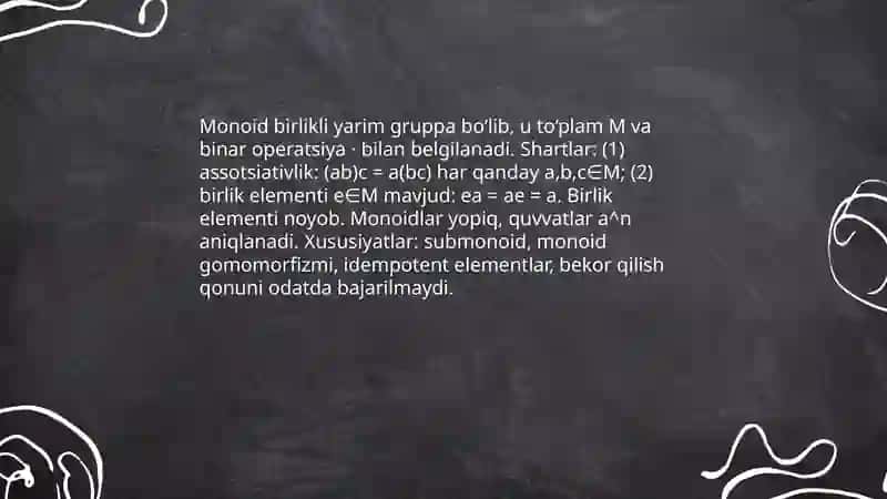 Algebraik sistemalar 4