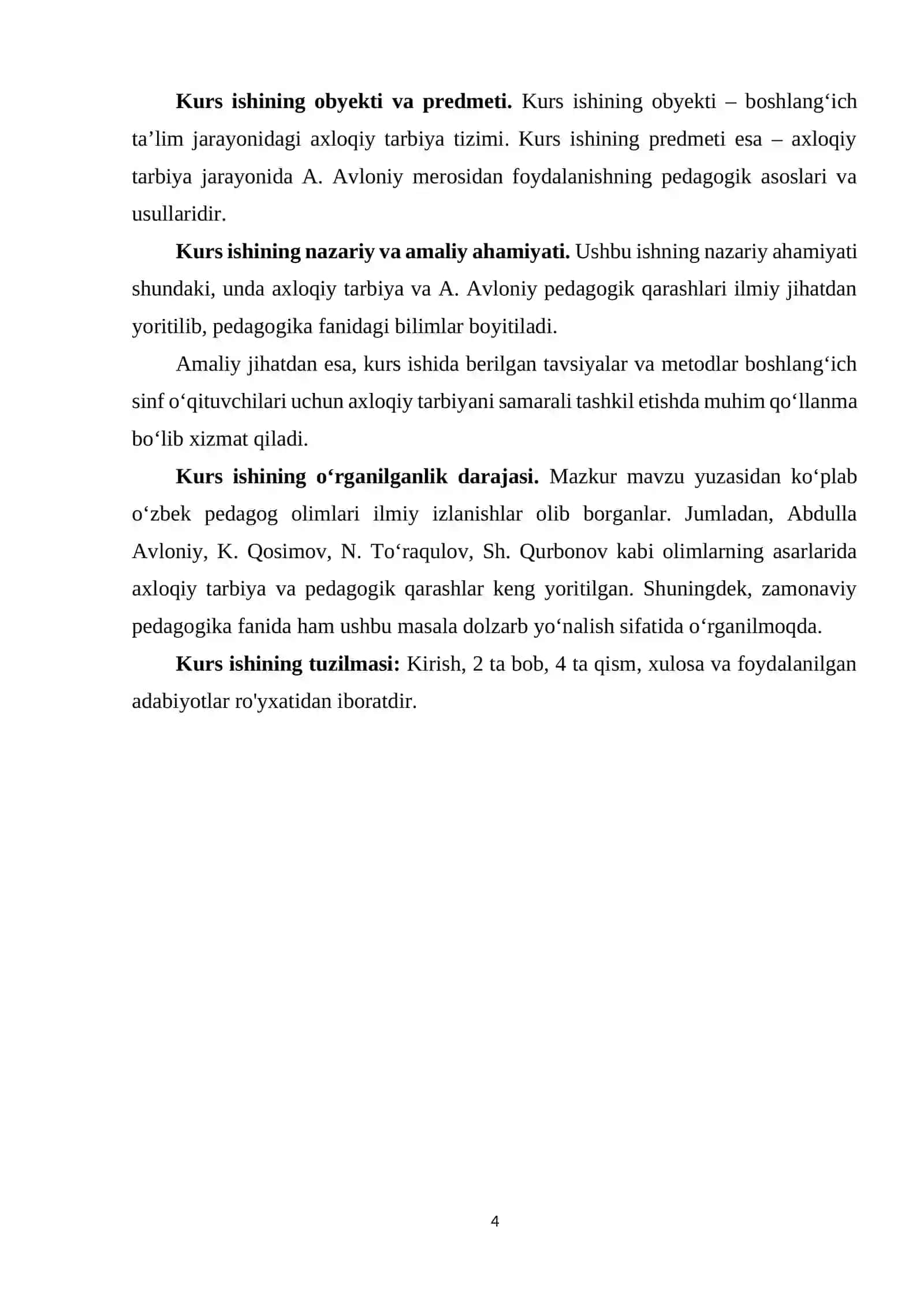 Axloqiy tarbiya jarayonida A. Avloniy merosidan foydalanish 4