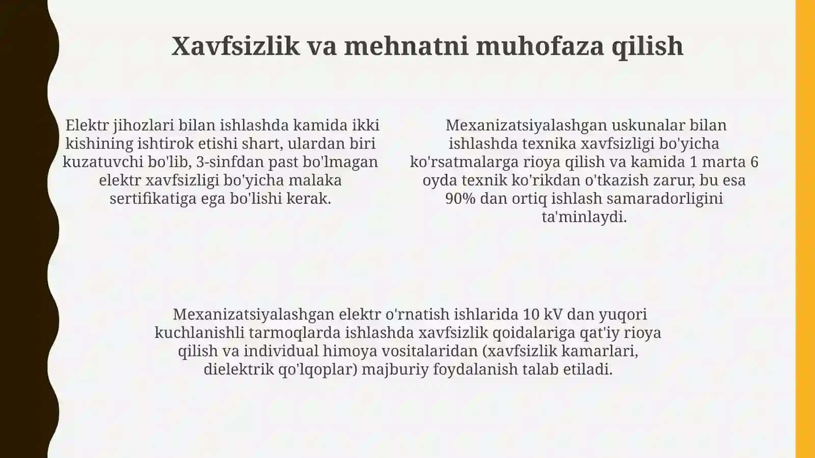 Elektrmontaj ishlarini mexanizatsiyalashtirish va industrializatsiyalashtirish 4