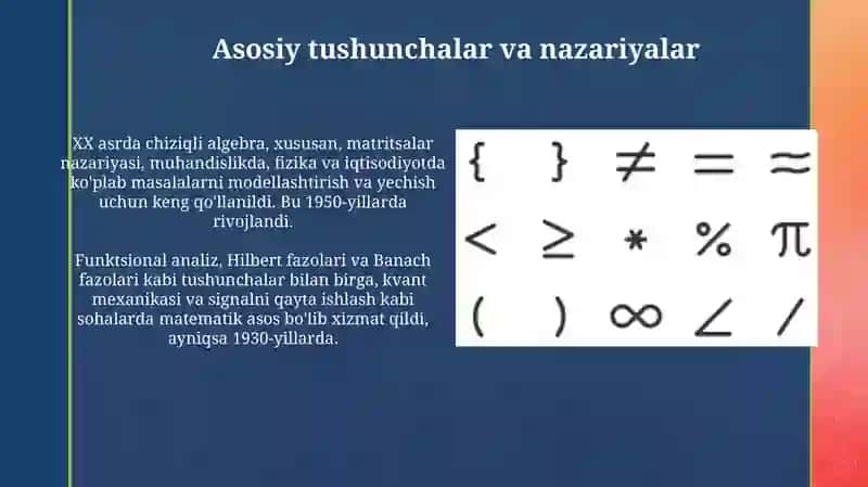 XX asrda matematikaning amaliy sohalarga tatbiqi 4