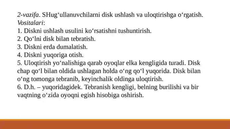 Disk Uloqtirish Texnikasini Fazalarini O'rgatish 4