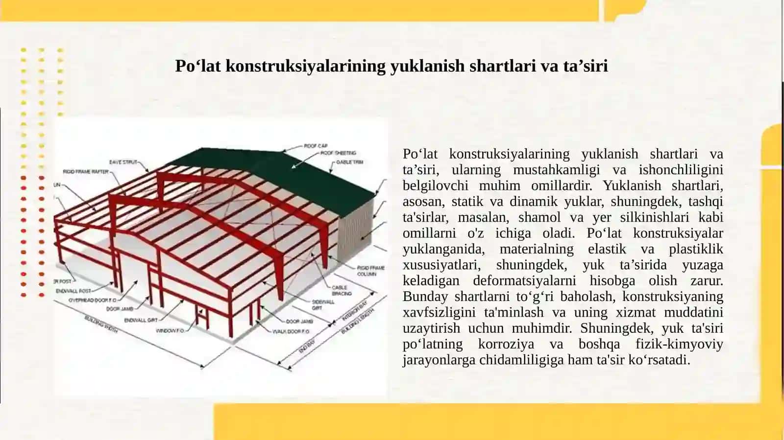 Po‘lat konstruksiyalarning birikmalarini hisoblash 4