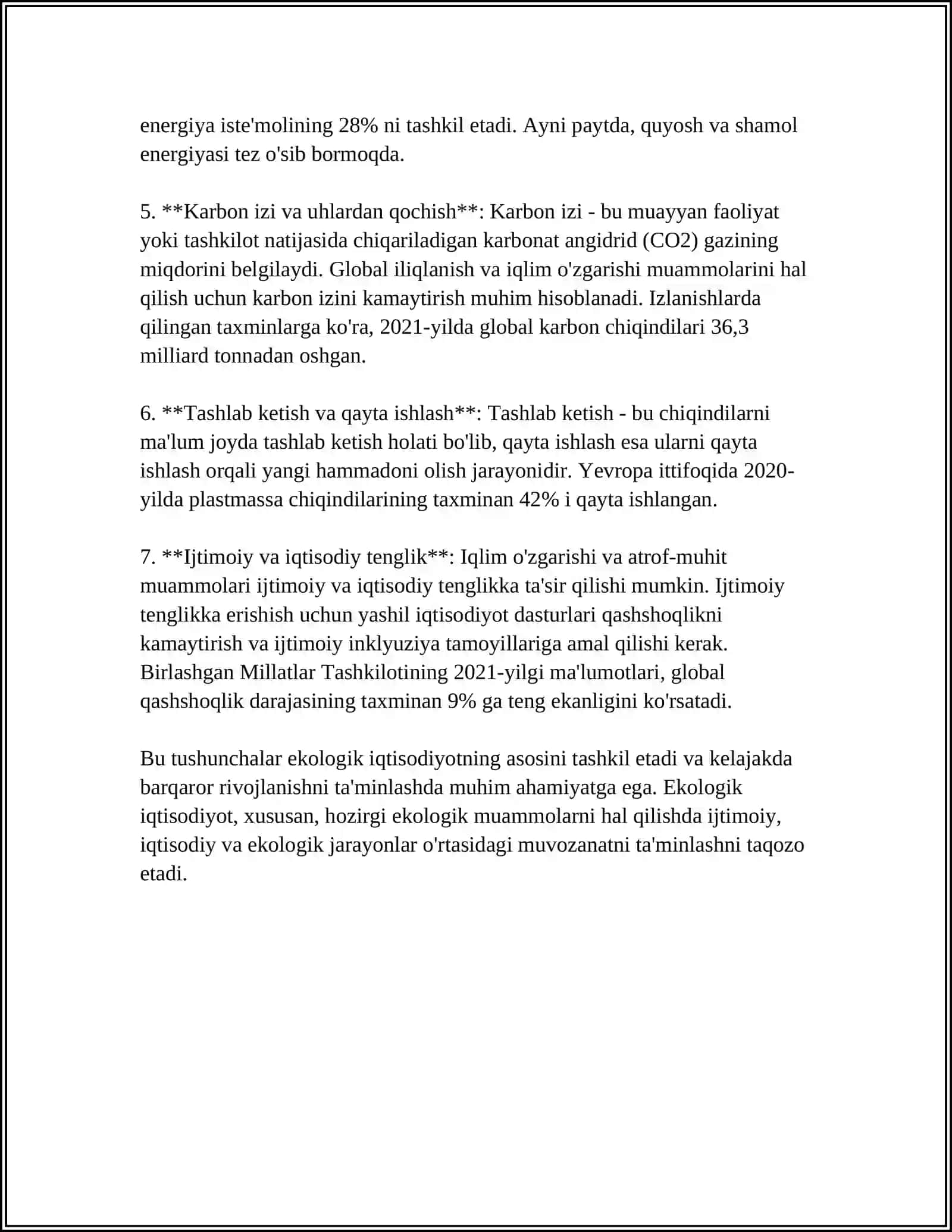 IQTISODIYOTNING EKALOGILASHTIRISHNING SHART- SHAROITLARI 4