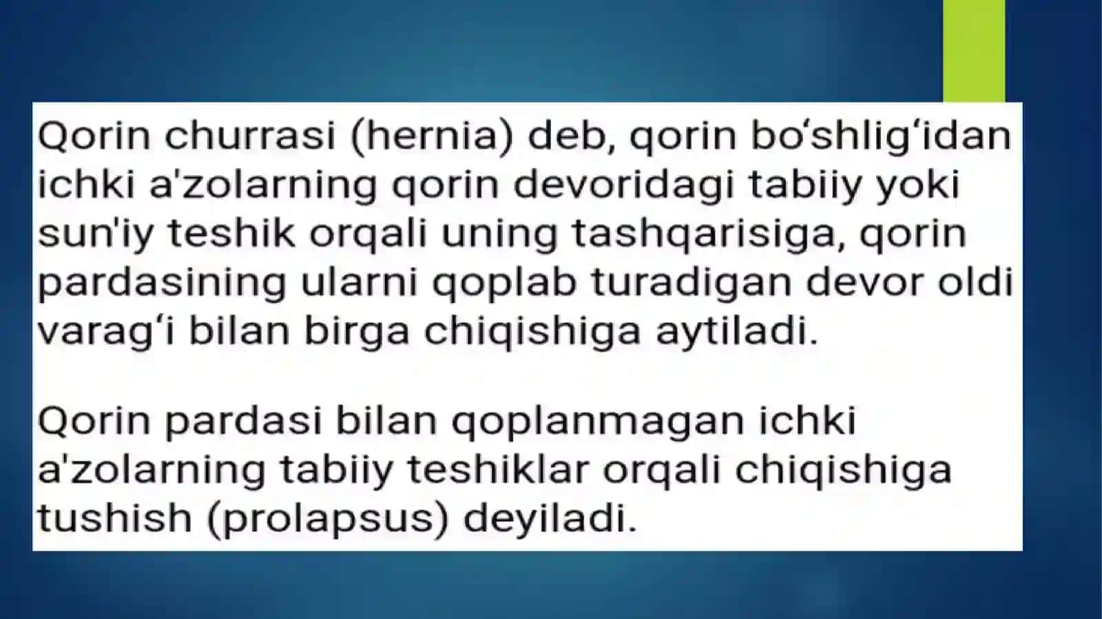 Qorinbo’shlig’Iichkichurralari 4