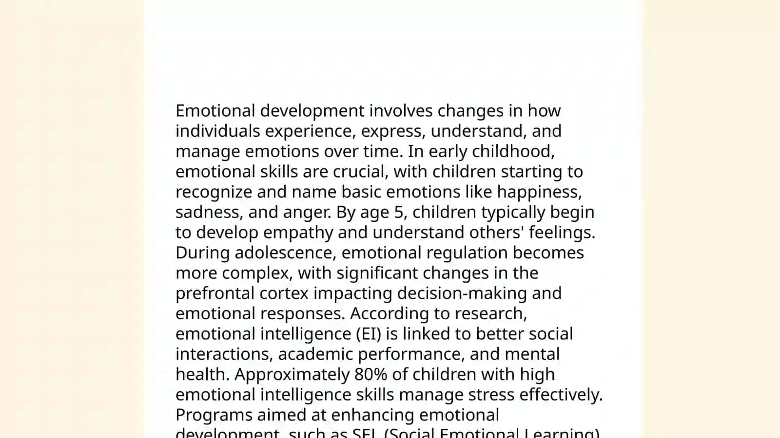 Laws of mental development 4
