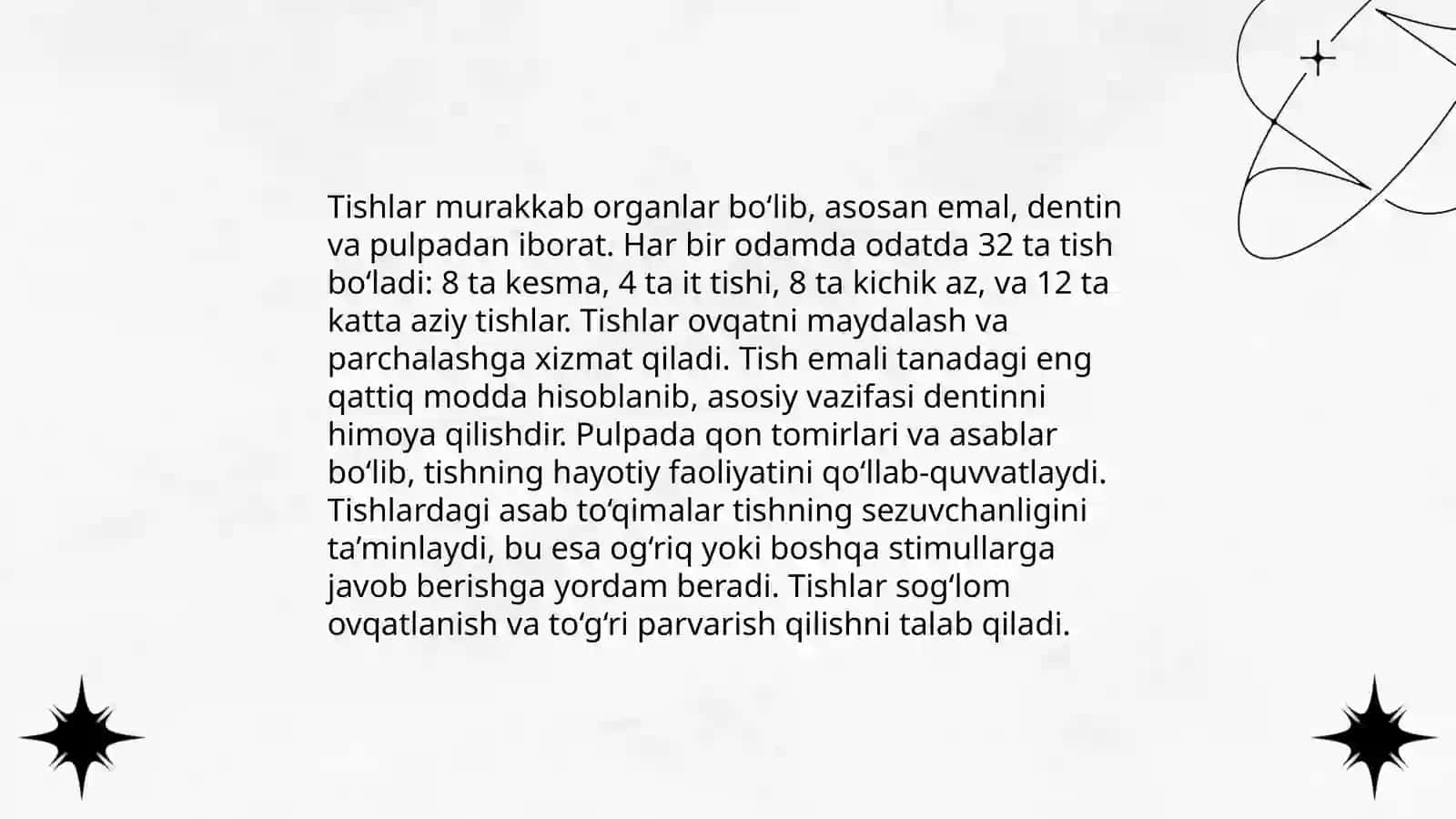 Stomatalogik anjomlar tasnifi 4