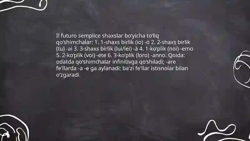 Il futuro semplice 4