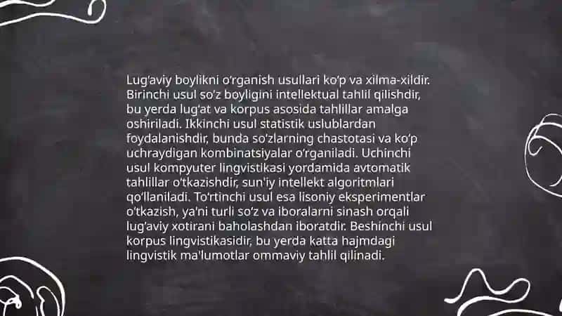 Tilning lug‘aviy sathi 4