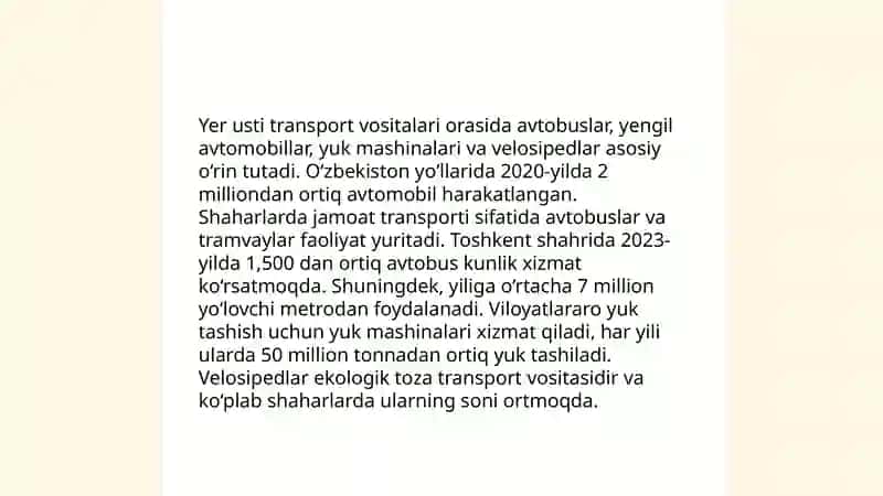 Transport vositalarini tasniflash metodikasi 4