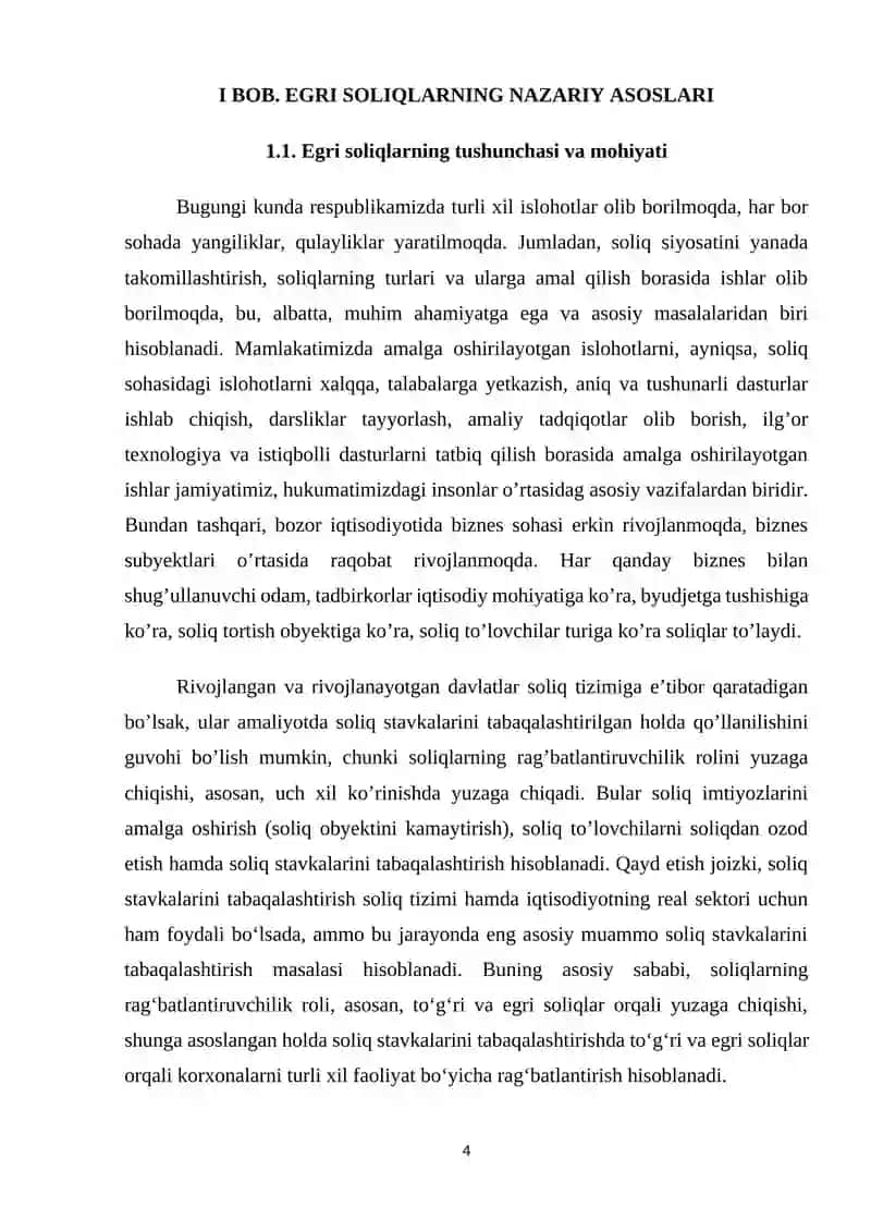 Egri soliqlar va uning iqtisodiy ahamiyati 4