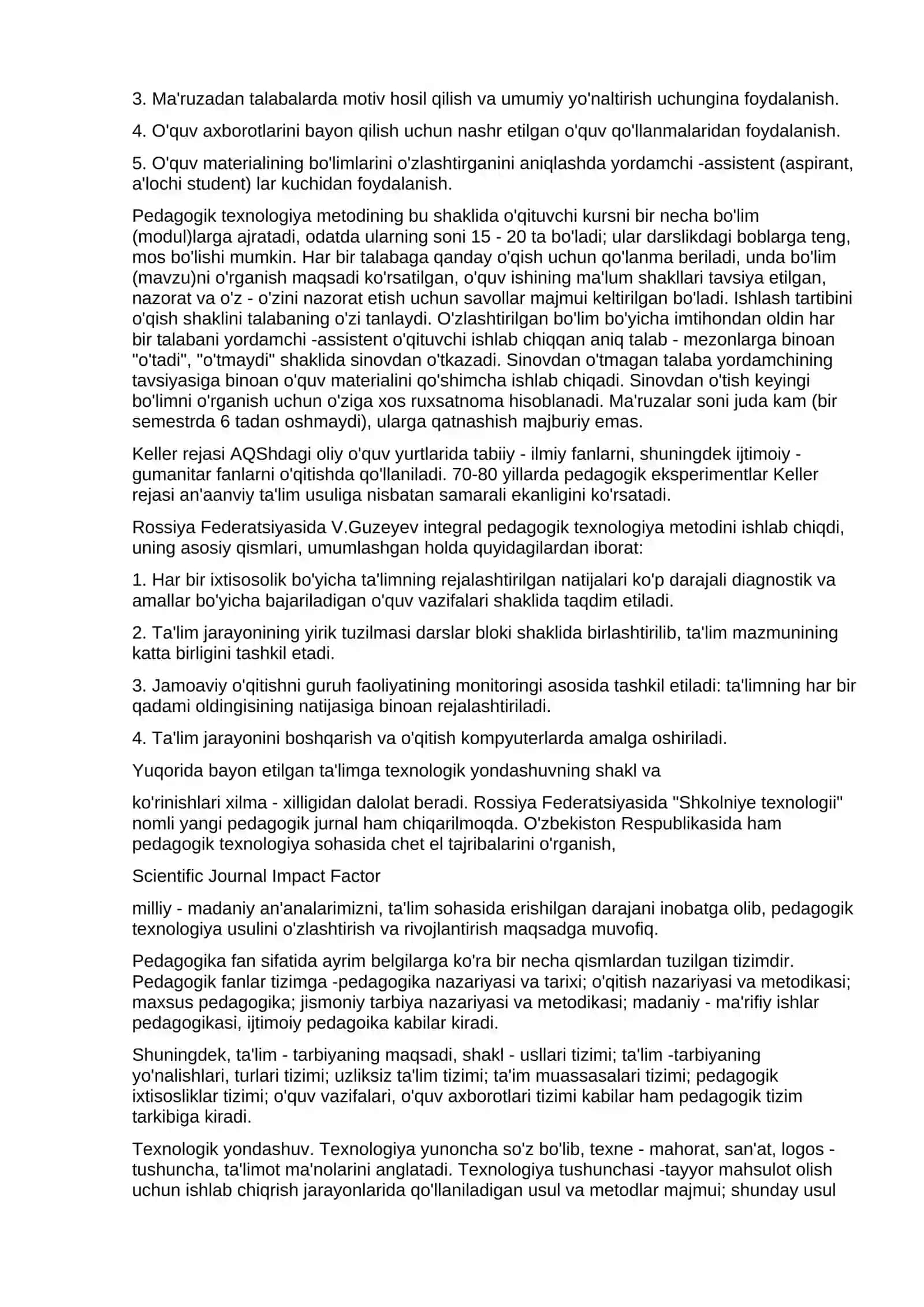 O'qituvchilar uchun pedagogik texnikalar 4