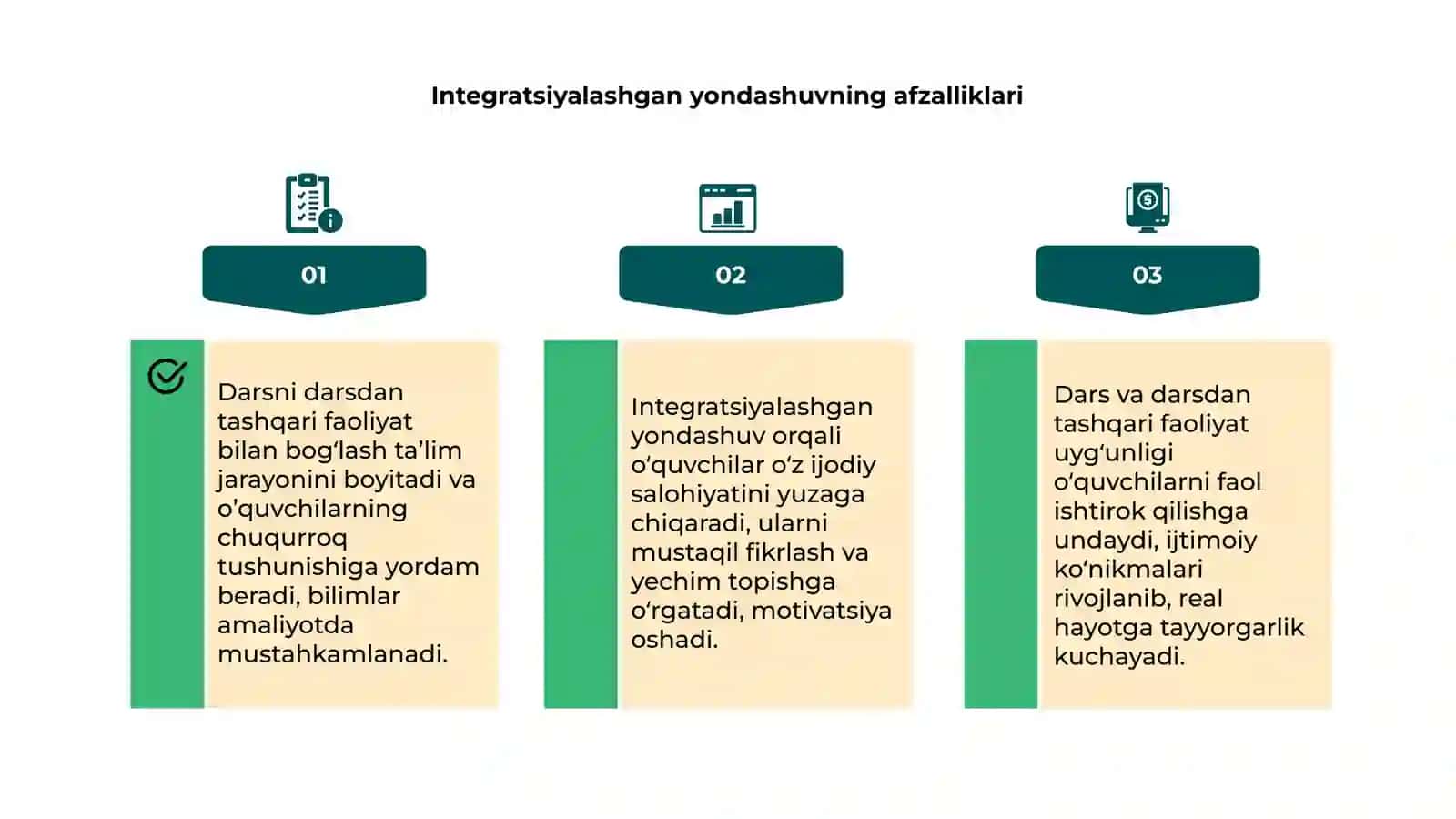 Darsni darsdan tashqari faoliyat bilan boğlash 4