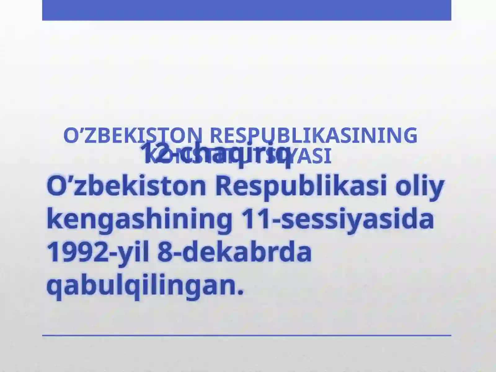 Samadova Zuriyatning “Konstitutsiya–baxtimiz poydevori” mavzusidagi ta’lim darsi 4