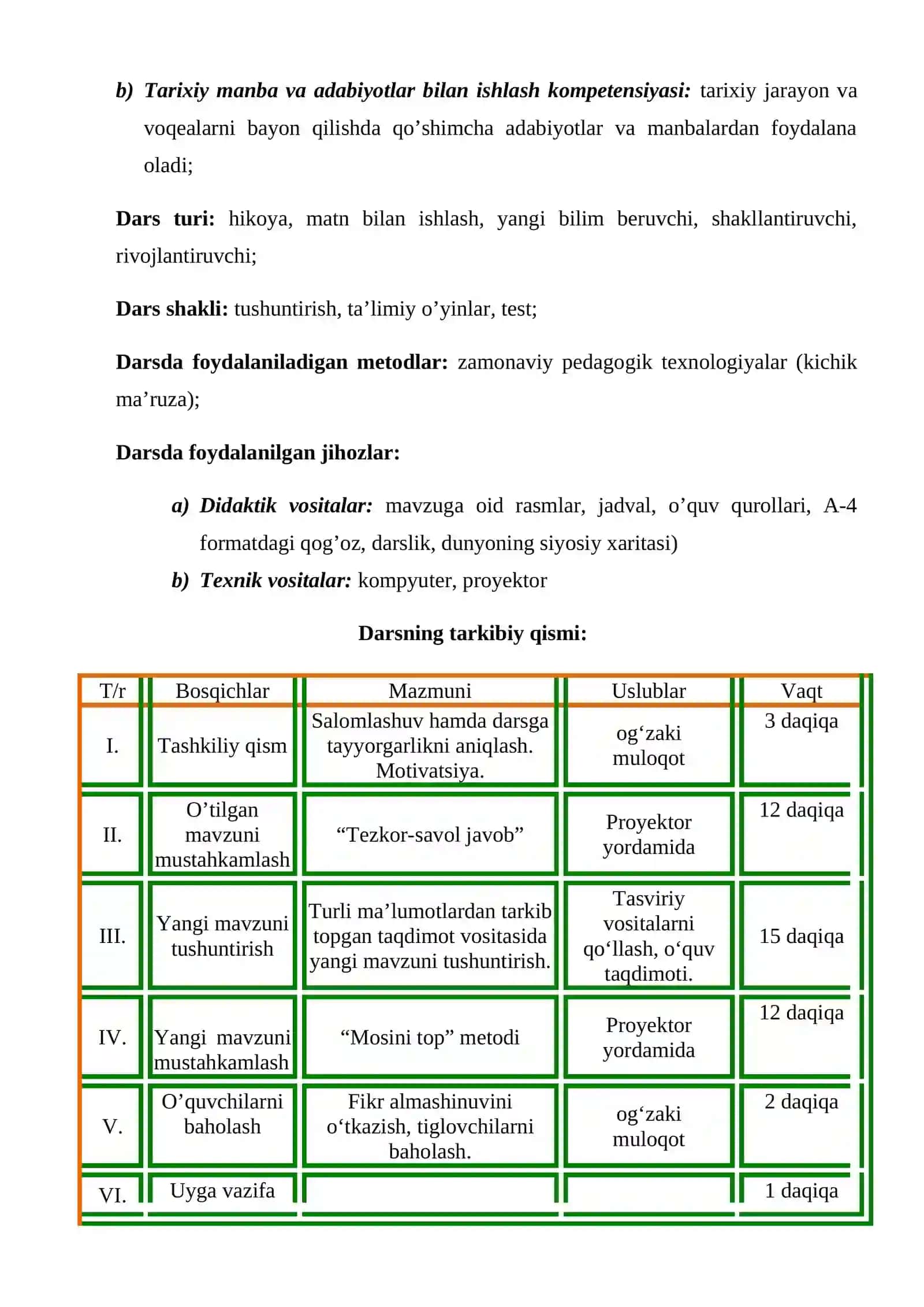 5-sinf Tarix fanidan dars ishlanma. Transport vositalarining ixtiro qilinishi 4