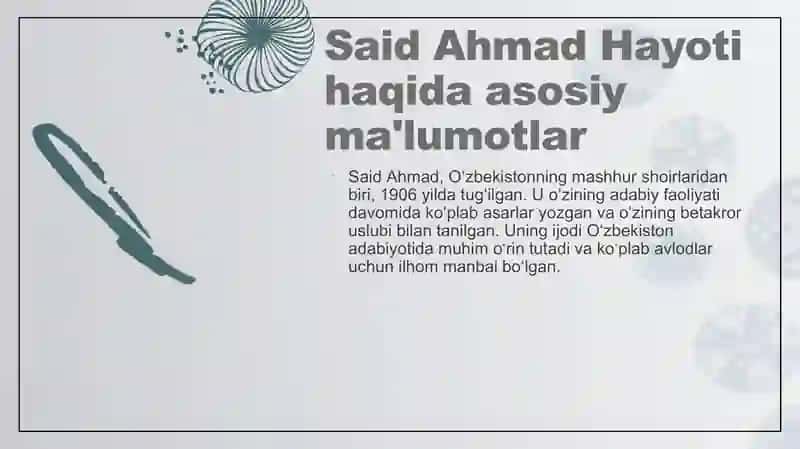 Said Ahmad Hayoti va uning merosi 4