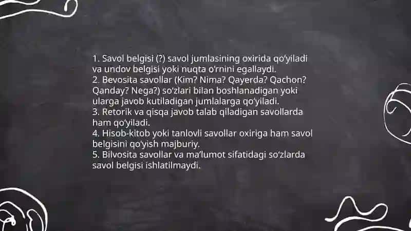 Oʻzbek tilida tinish belgilari 4