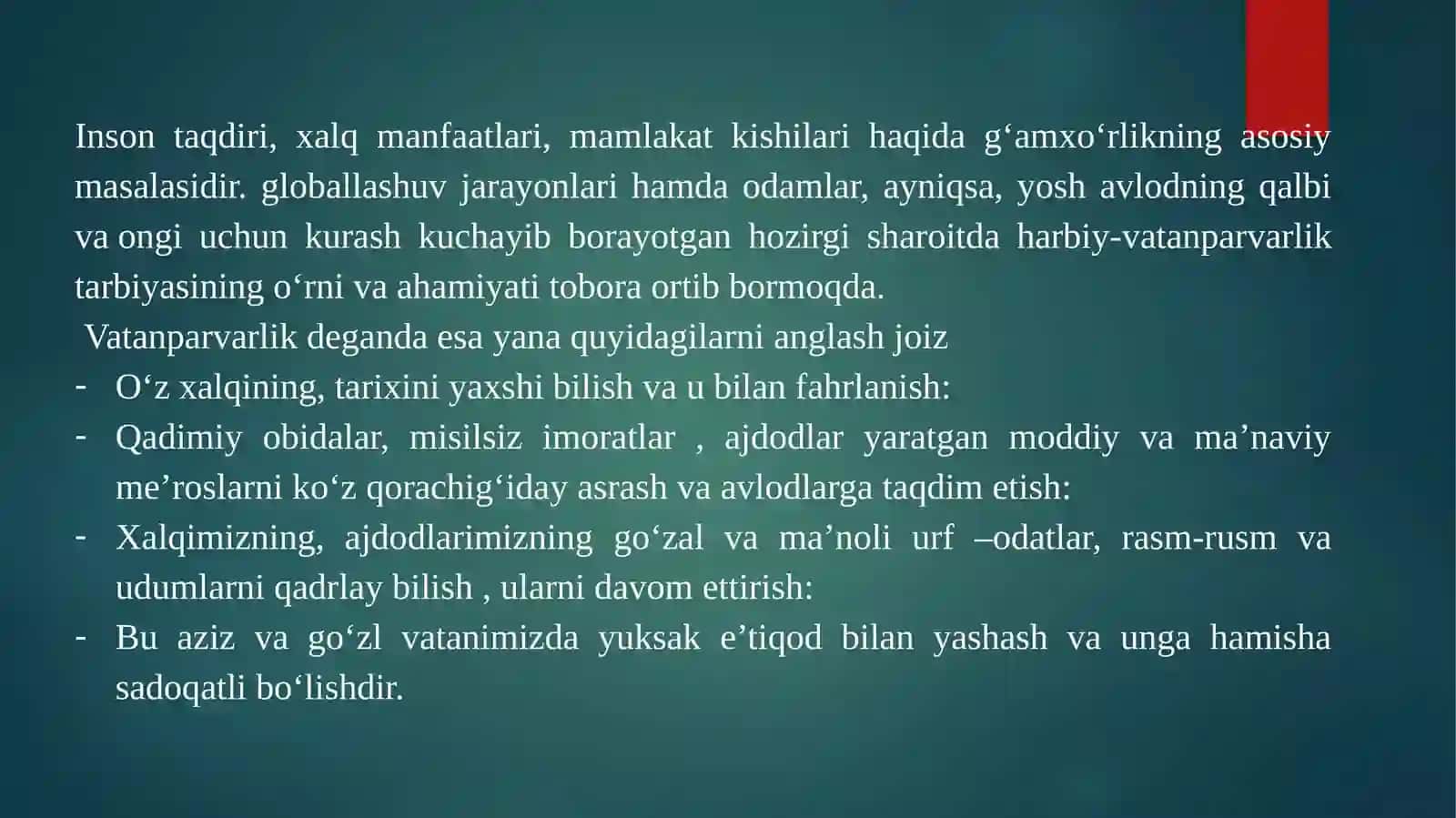 Insonparvarlik 4