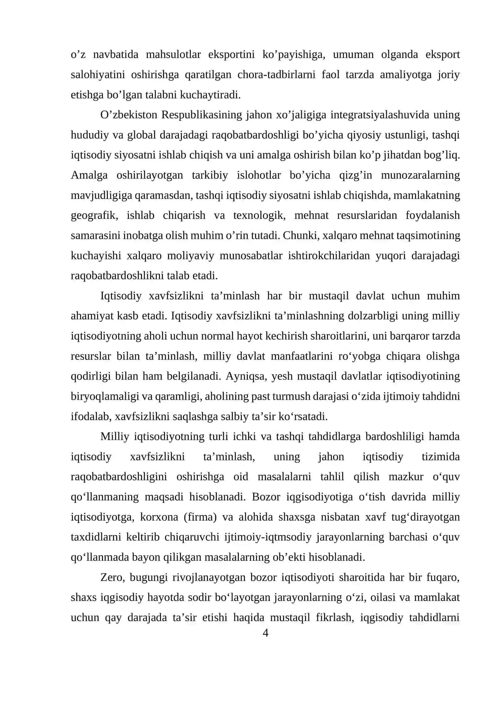 O‘ZBEKISTONNING DUNYONING RIVOJLANGAN DAVLATLARI BILAN IQTISODIY HAMKORLIGI 4
