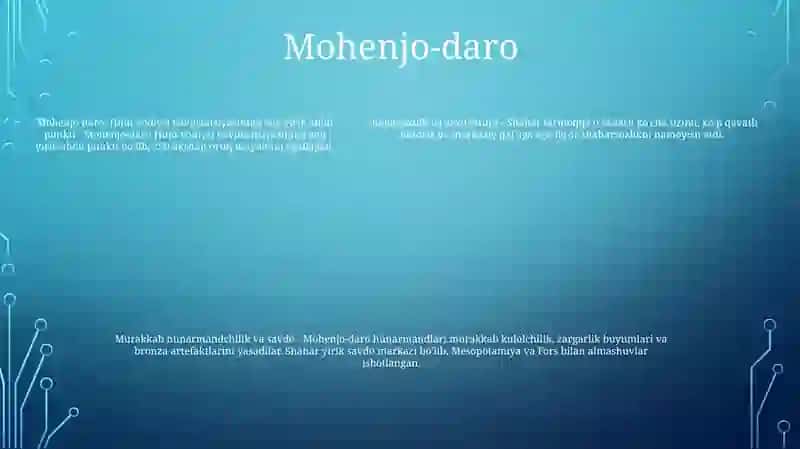 Hindistonning Dastlabki Madaniyat Markazlari 4
