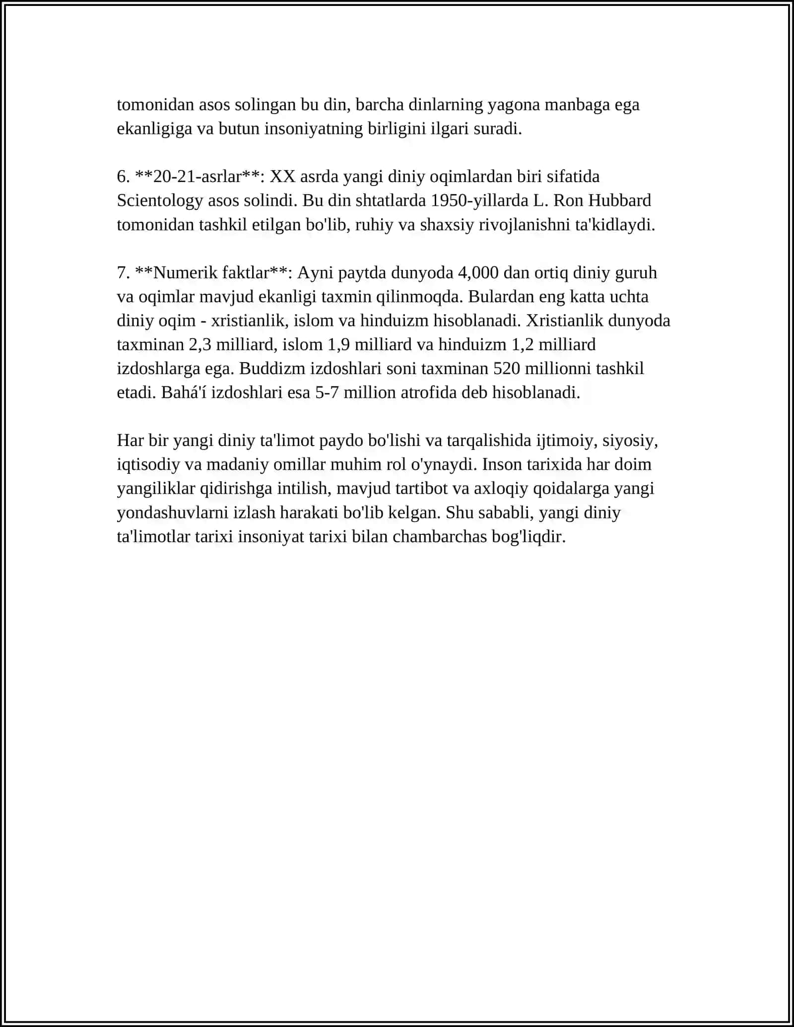 YANGI DINIY TALIMOTLAR. SATANIZM VA SEKTA HAQIDA TUSHUNCHA 4