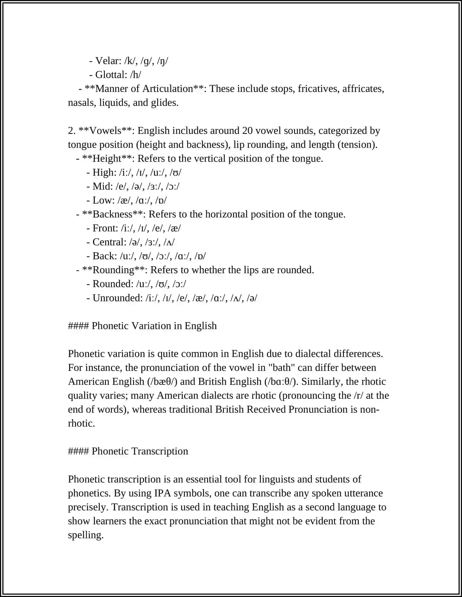 PRONUNCIATION 4