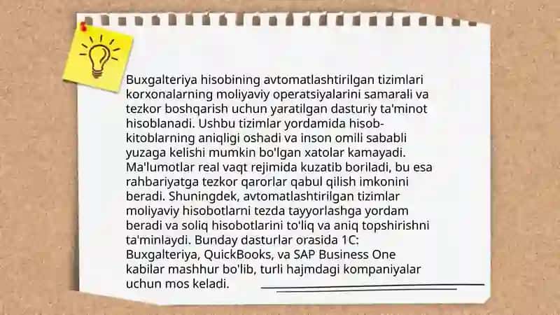 Buxgalteriya hisobida avtomatlashtirilgan axborot texnologiyalari 4