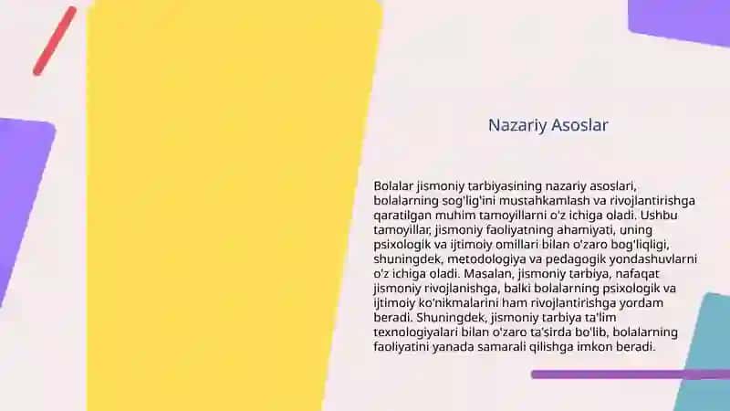 Bolalar jismoniy tarbiyasining nazariyasi va texnologiyalari fanining rivojlanishi 4
