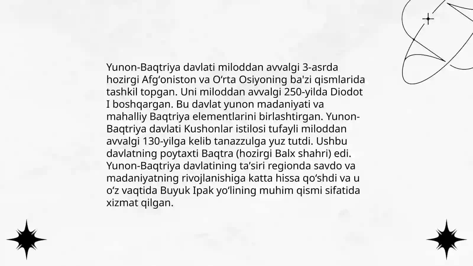Oʻrta Osiyoda Salavkiylar va yunon Baqtriya davlatida tarixiy geografiyasi 4