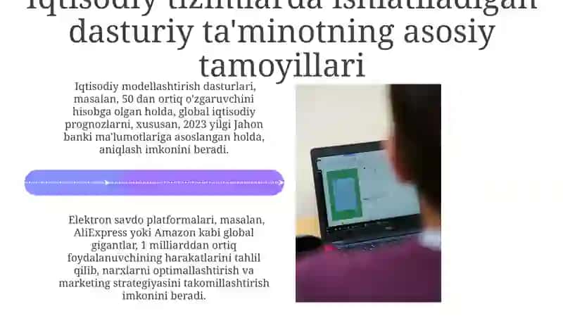 Iqtisodiyot tizimlarida dasturiy taminot va ularning ishlash prinspti 4