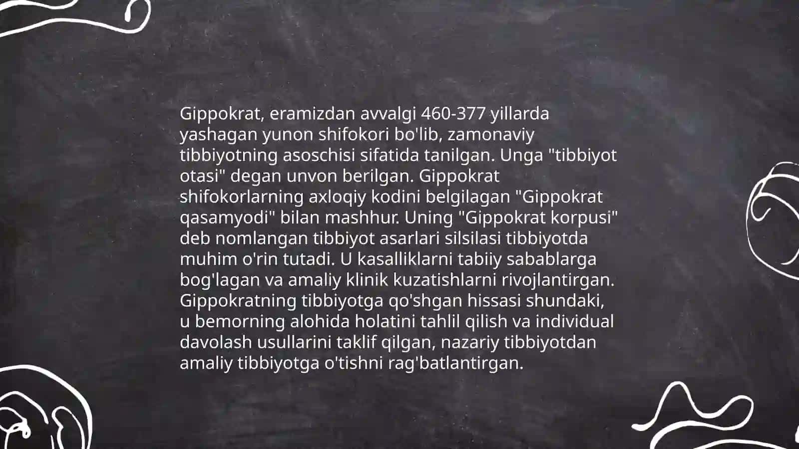 Lotin Yunon adabiyotshunosligida tibbiyot.Õrta asrlarda tibbiyot,21- asrda tibbiyot 4
