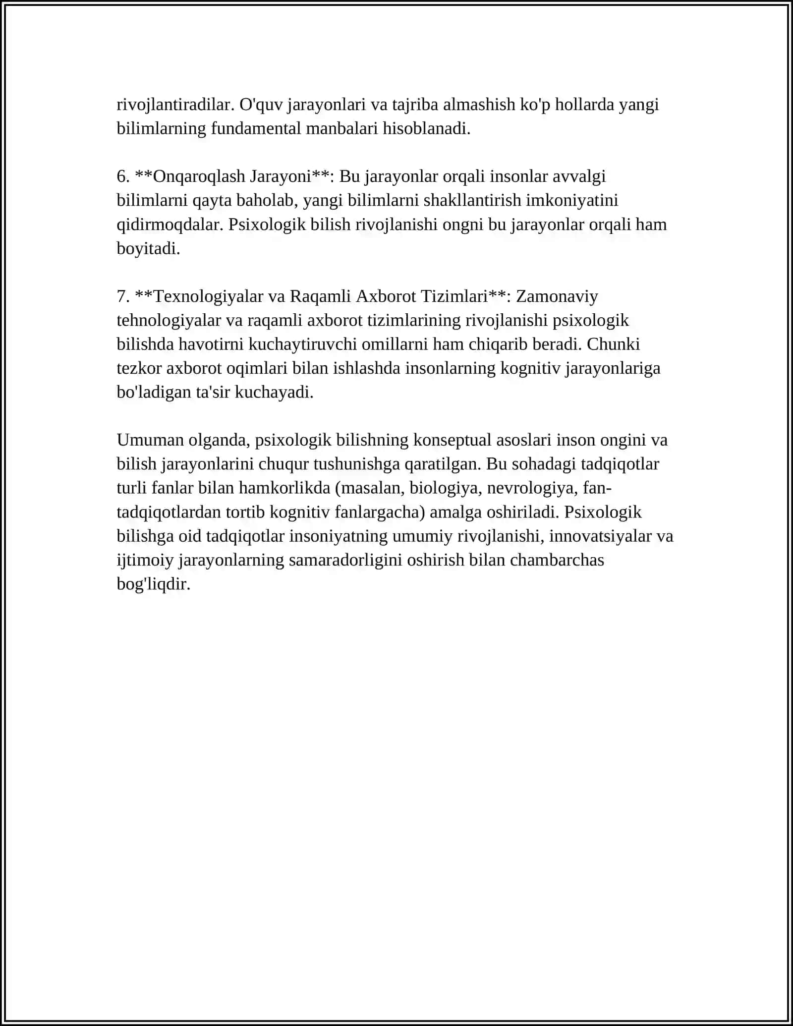 PSIXOLOGIK BILISH FAOLIYAT SIFATIDA 4