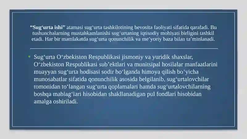 Sug’urtalashning iqtisodiy mohiyati va funksiyalari.Risk va ularning sug’urtadagi o’rni 4
