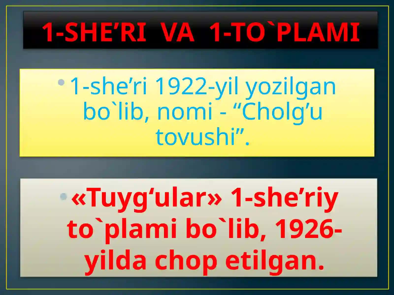 8-sinf Adabiyot fanidan Oybek Qutlug' qon romani dars taqdimot 4