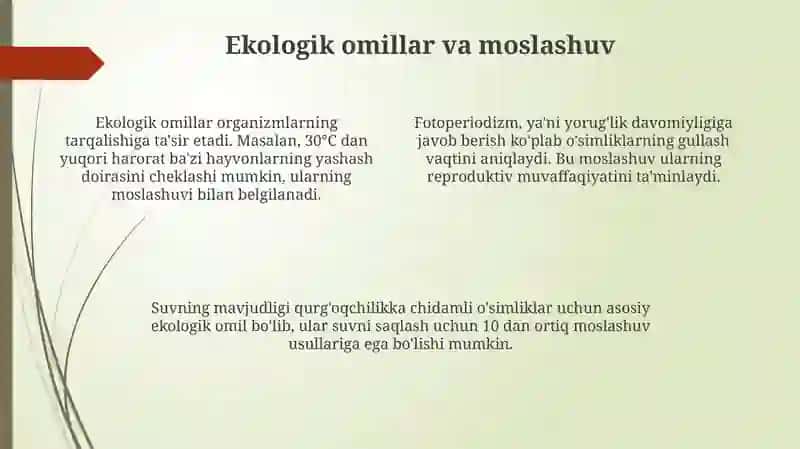Organizm va muhit 4