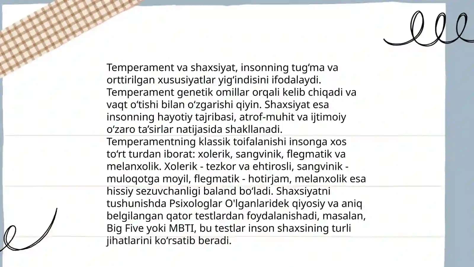 Temperament 4