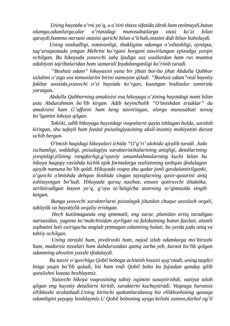 Abdulla Qahhorning adabiy merosi 4