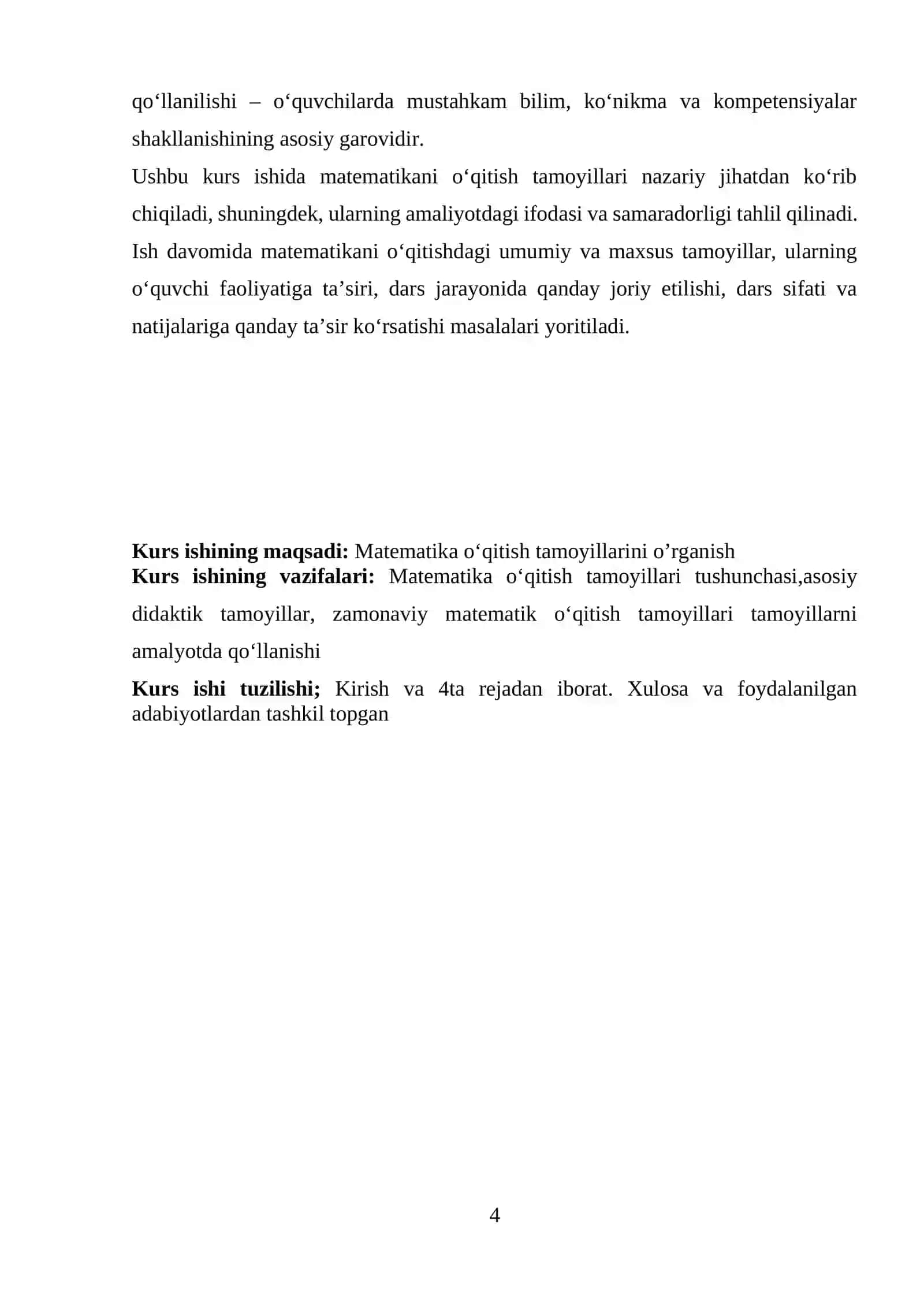 “Matematika oʻqitish tamoyillari” 4