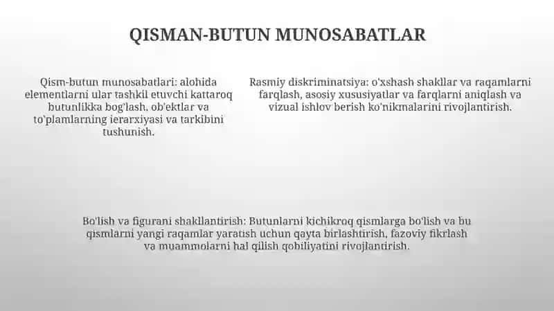 Figuralarni Farqlay Olish, Qismlarga Bõlish, Qismlardan Figuralar Hosil Qilish 4