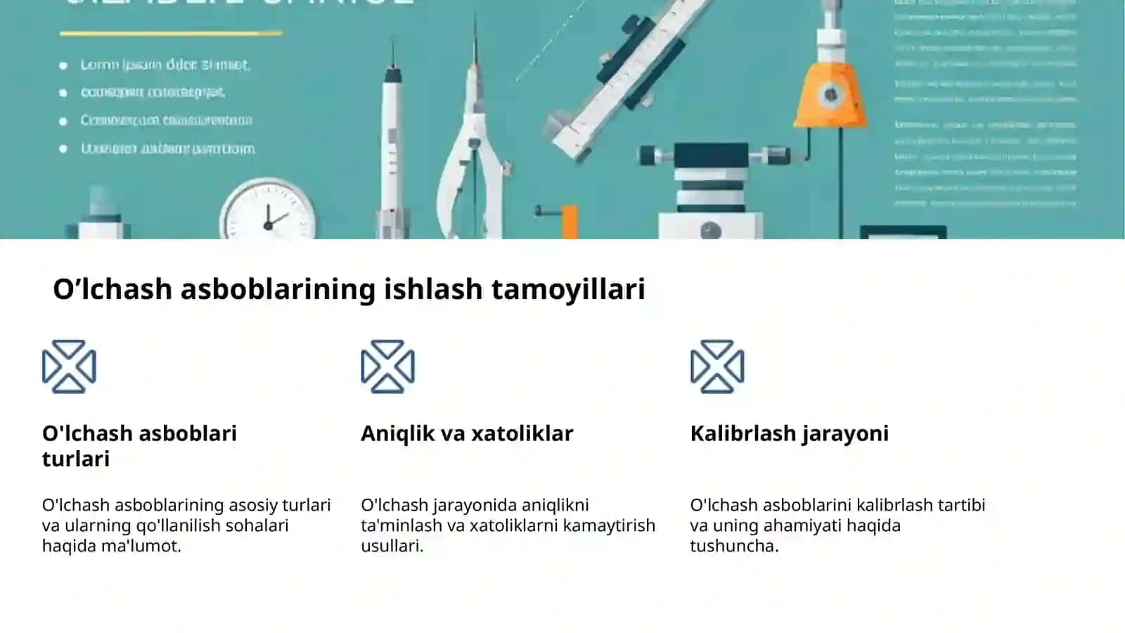 O'lchash asboblarining metrologik tavsiflari 4